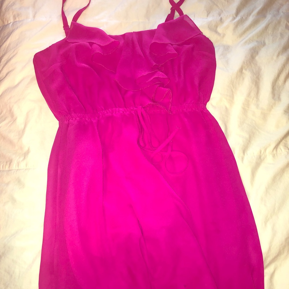Hot pink sundress